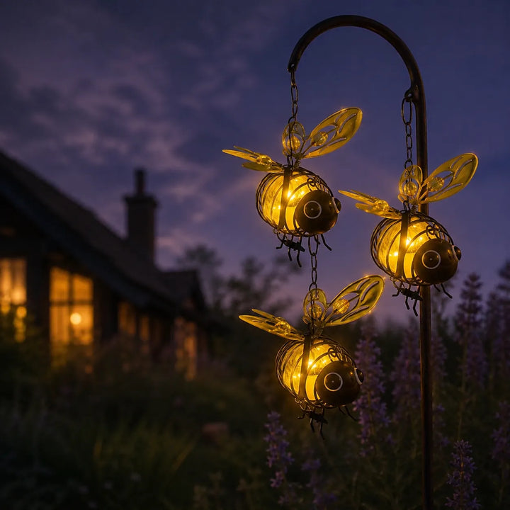 Beeloom – Słoneczna Lampa Wisząca w Kształcie Pszczoły do Ogrodu