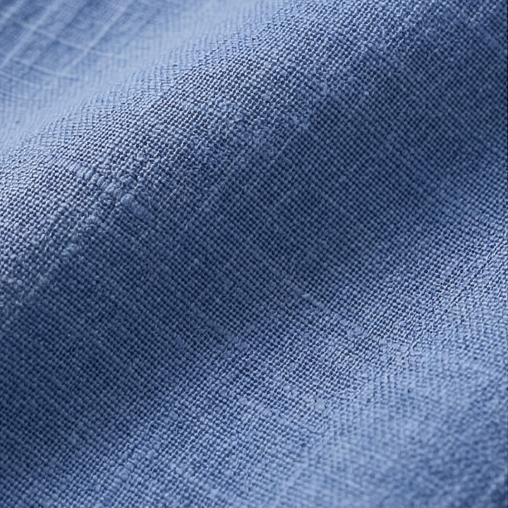 Linara – Sukienka V-Neck z Bawełny i Lnu dla Kobiet