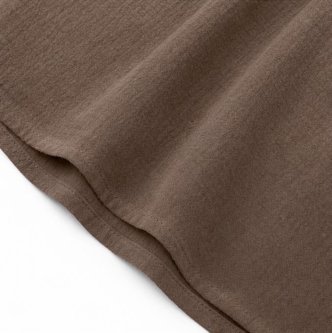 Lunara – Sukienka maxi w stylu lnianym z dekoltem w serek i kieszeniami