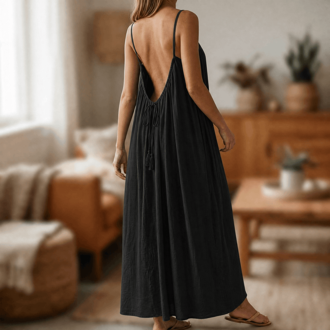 Lunavia – Maxidress bez pleców na ciepłe letnie dni