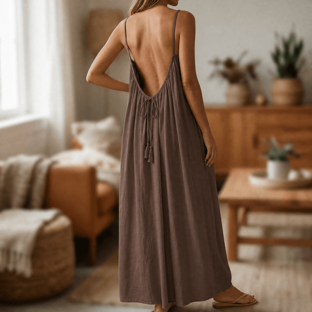 Lunavia – Maxidress bez pleców na ciepłe letnie dni