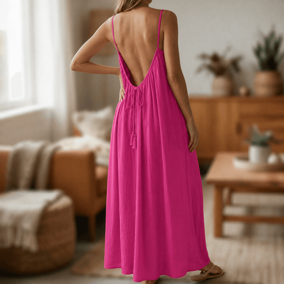 Lunavia – Maxidress bez pleców na ciepłe letnie dni