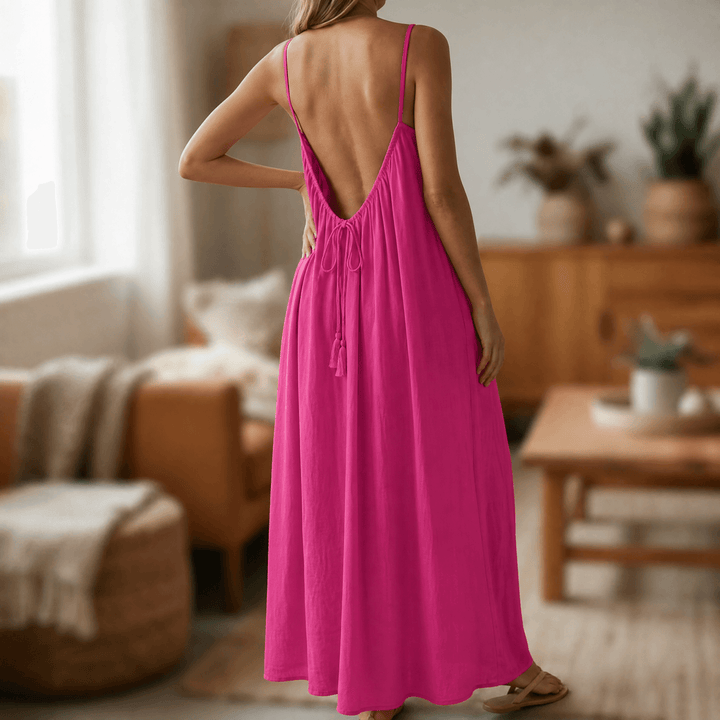 Lunavia – Maxidress bez pleców na ciepłe letnie dni