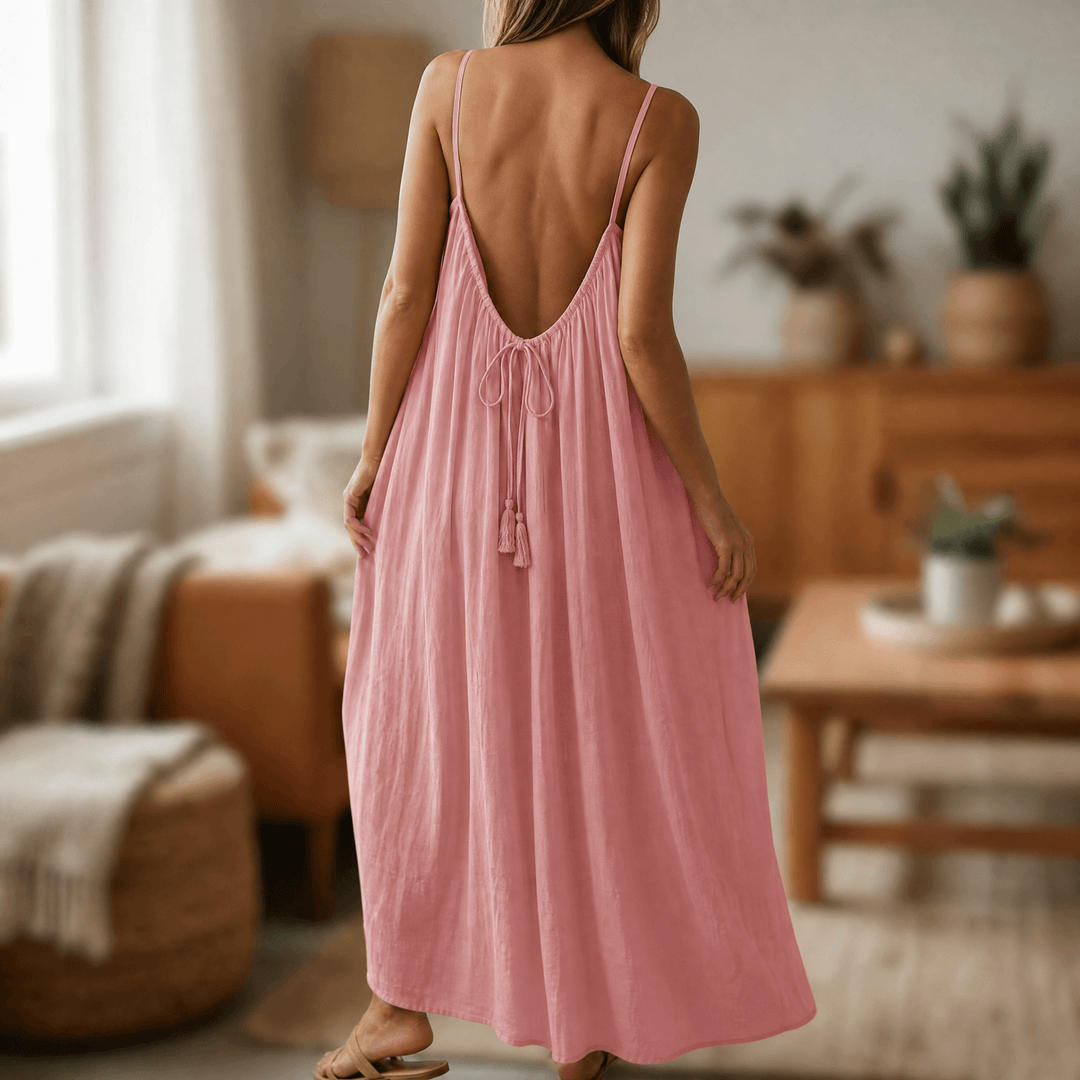 Lunavia – Maxidress bez pleców na ciepłe letnie dni