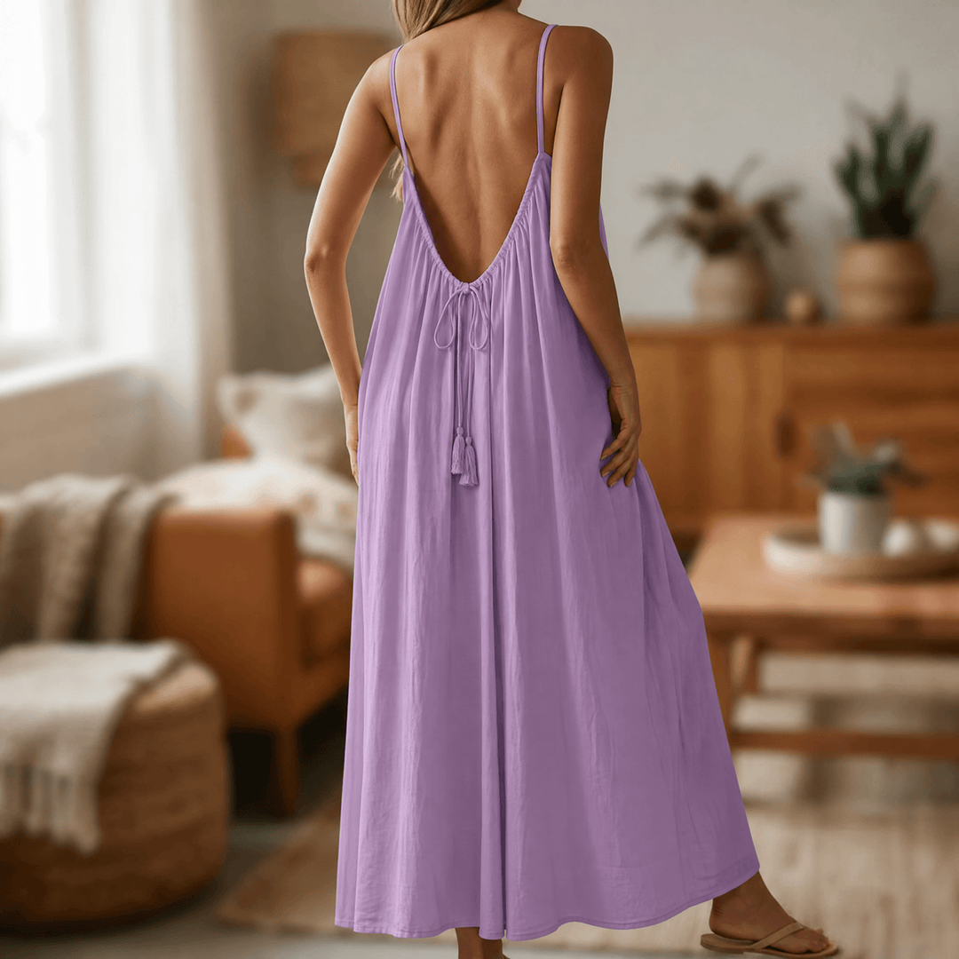 Lunavia – Maxidress bez pleców na ciepłe letnie dni