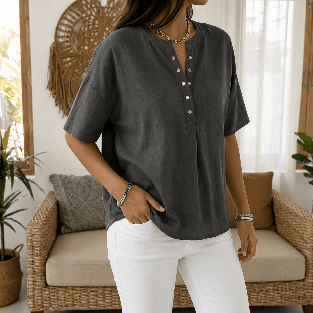 Lunavia Effortless Bluzka Henley dla Kobiet