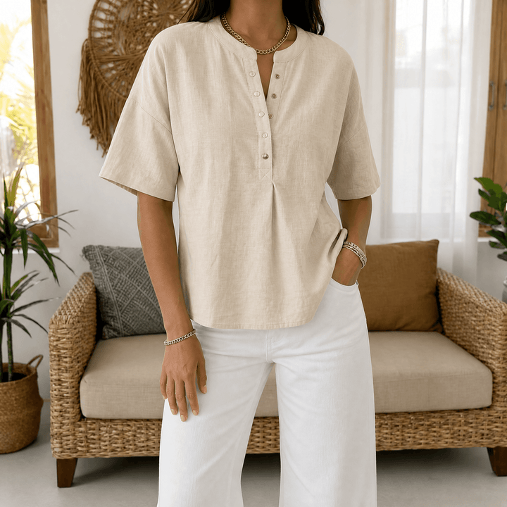Lunavia Effortless Bluzka Henley dla Kobiet
