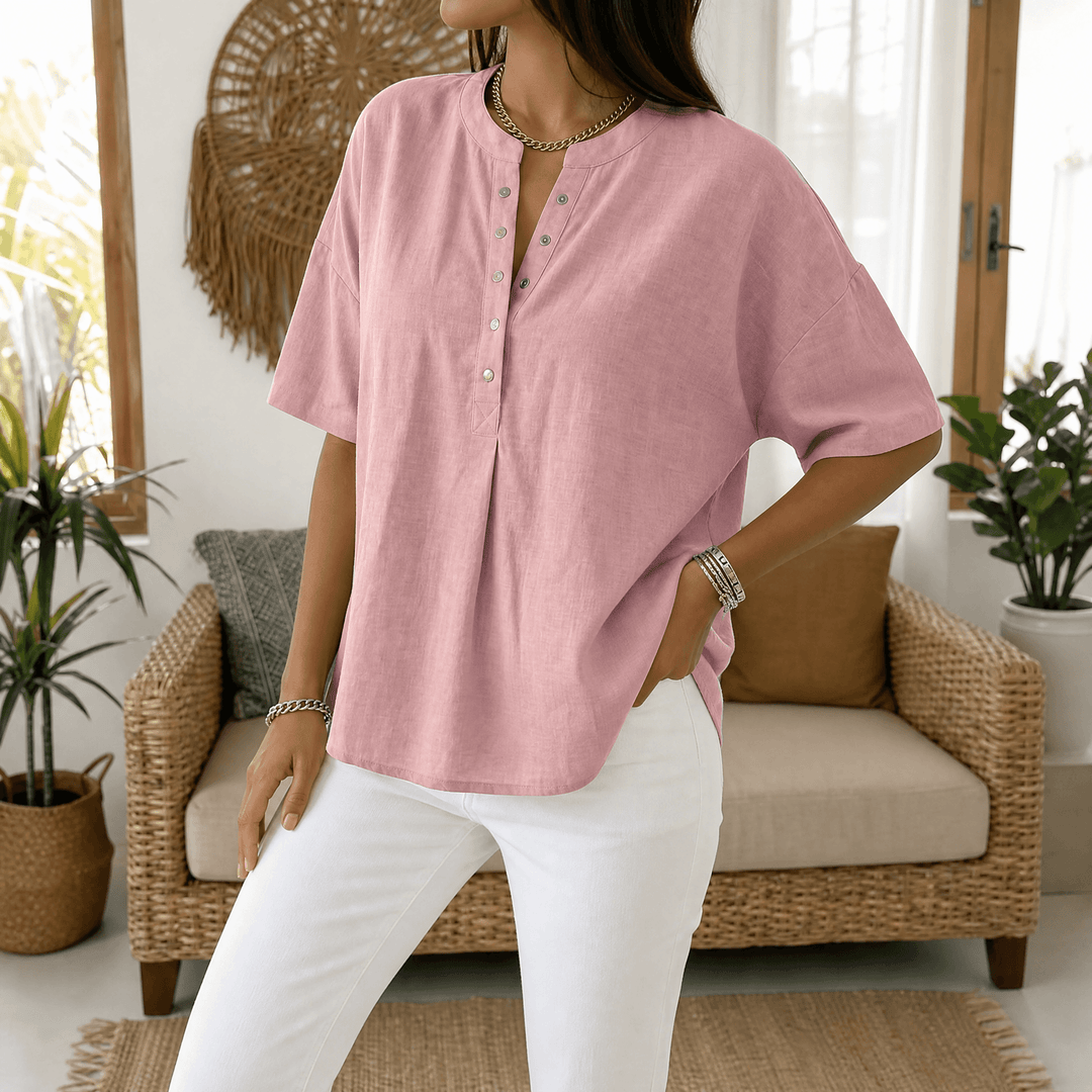 Lunavia Effortless Bluzka Henley dla Kobiet