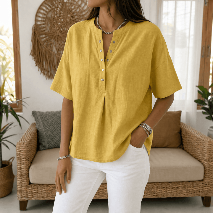 Lunavia Effortless Bluzka Henley dla Kobiet