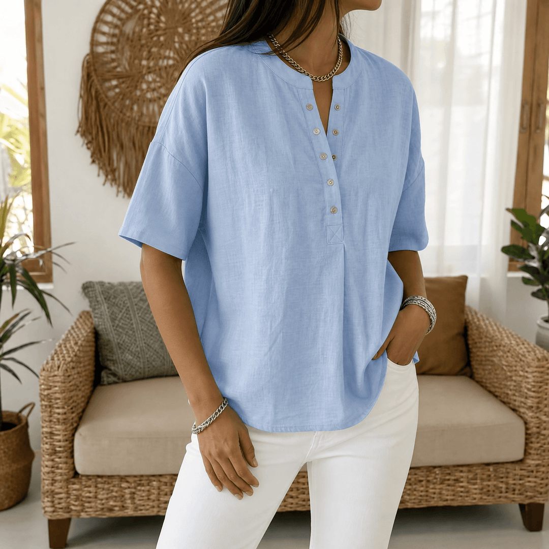 Lunavia Effortless Bluzka Henley dla Kobiet