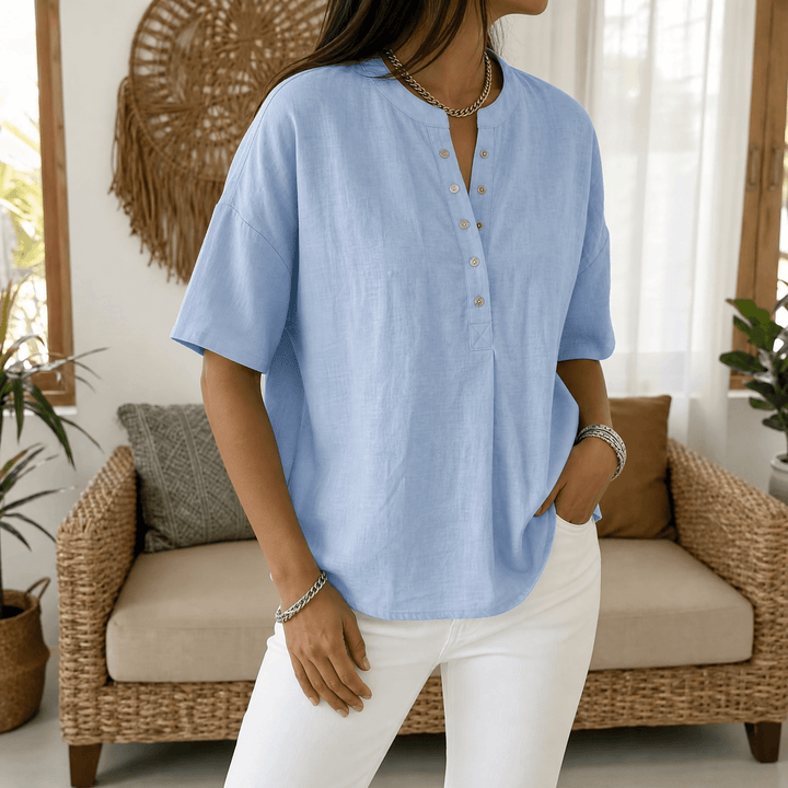 Lunavia Effortless Bluzka Henley dla Kobiet