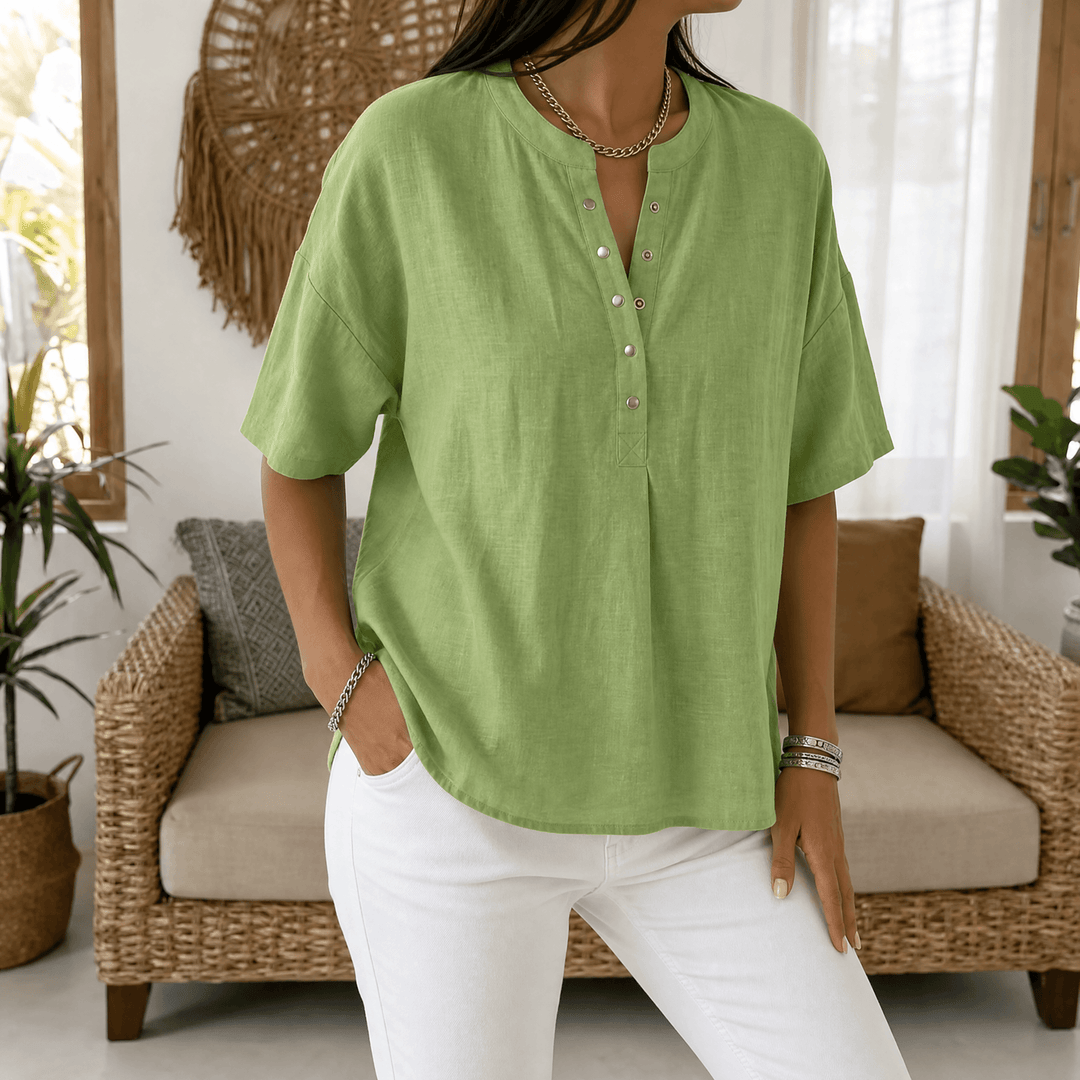 Lunavia Effortless Bluzka Henley dla Kobiet
