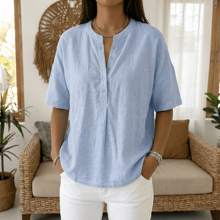 Lunavia Effortless Bluzka Henley dla Kobiet