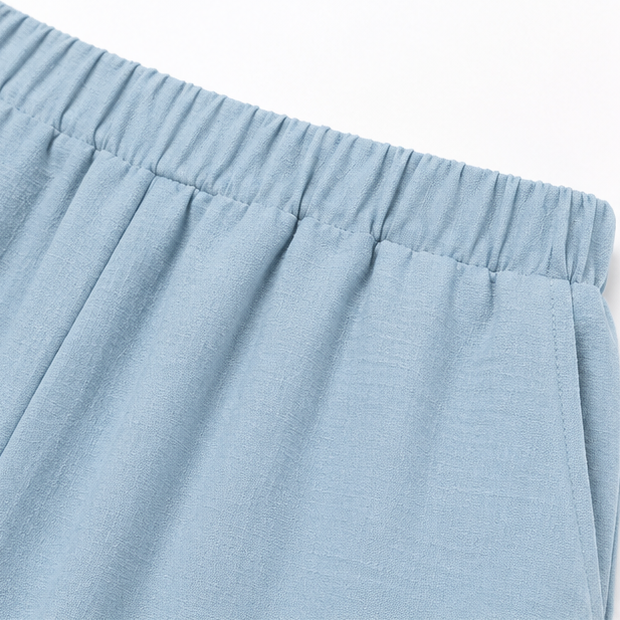 Marelia – Oddychające Letnie Spodnie Capri z Lnianym Wyglądem dla Kobiet