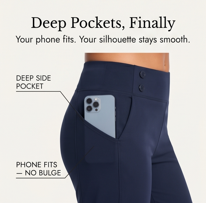 Marivella – Damskie Spodnie Capri z Wysokim Stanem