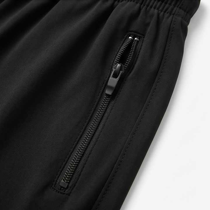 Movella – Damskie legginsy typu capri z elastycznym dopasowaniem i zamkami błyskawicznymi