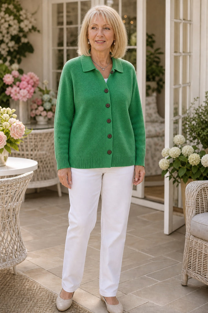 Softshirt – Sweter z kołnierzykiem i guzikiem