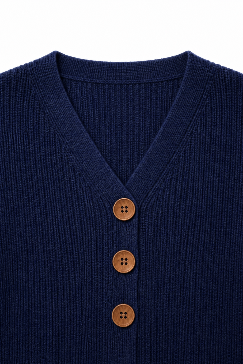 Wearbella – Sweter z dekoltem w serek i prążkowanym splotem