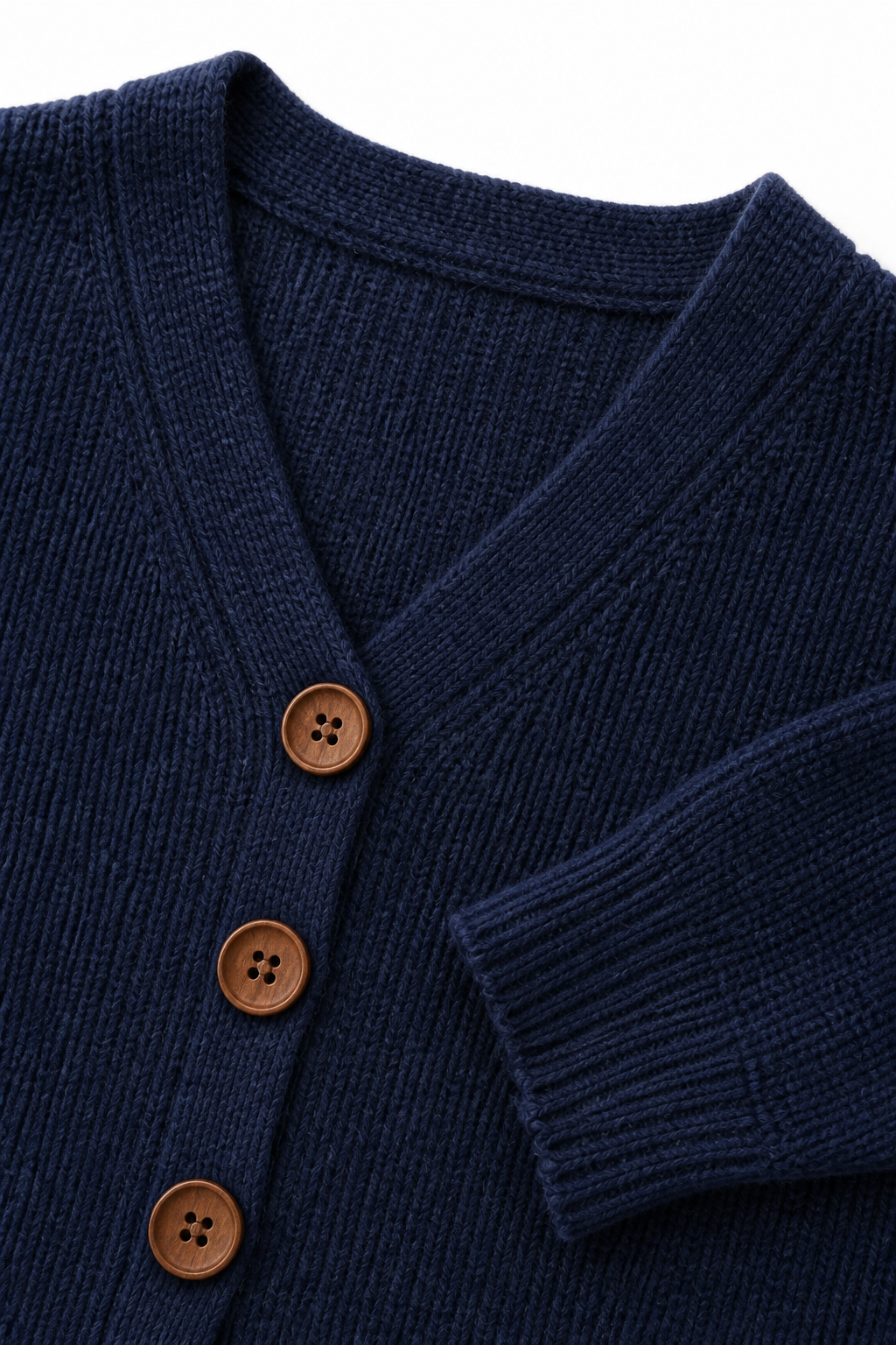 Wearbella – Sweter z dekoltem w serek i prążkowanym splotem