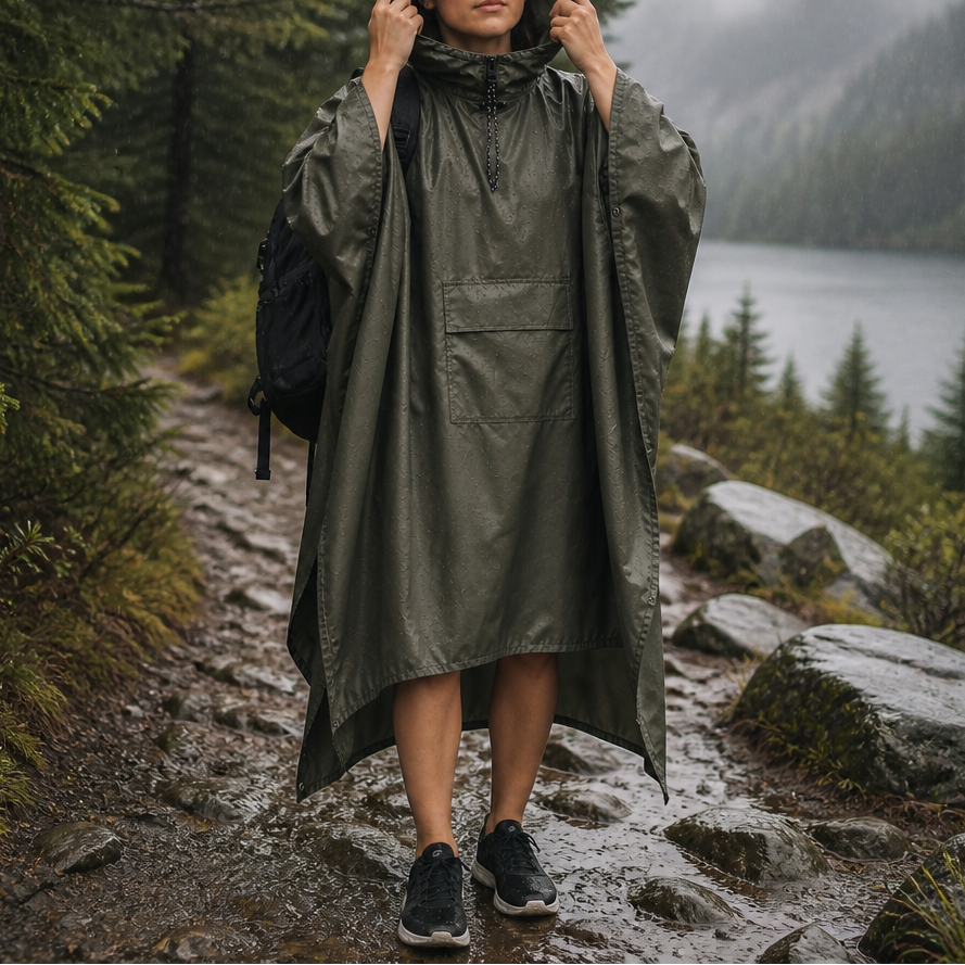 Zipdri – Pakowny Poncho Przeciwdeszczowe z Kapturem