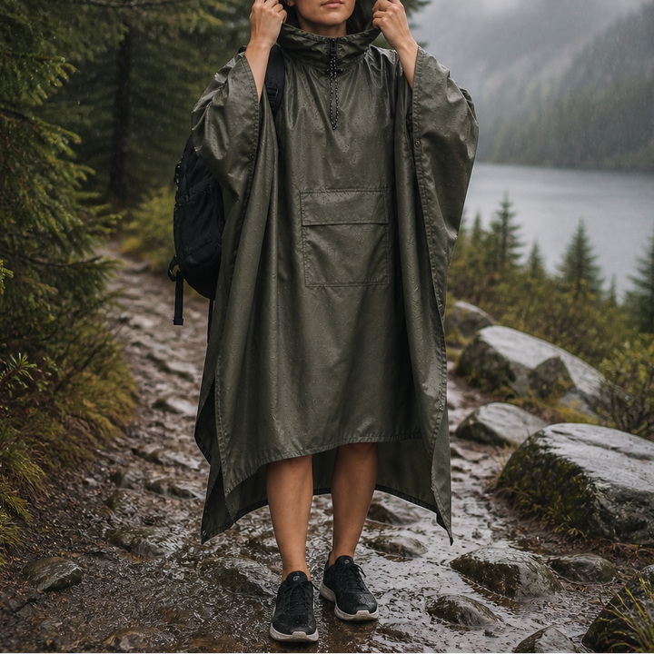 Zipdri – Pakowny Poncho Przeciwdeszczowe z Kapturem