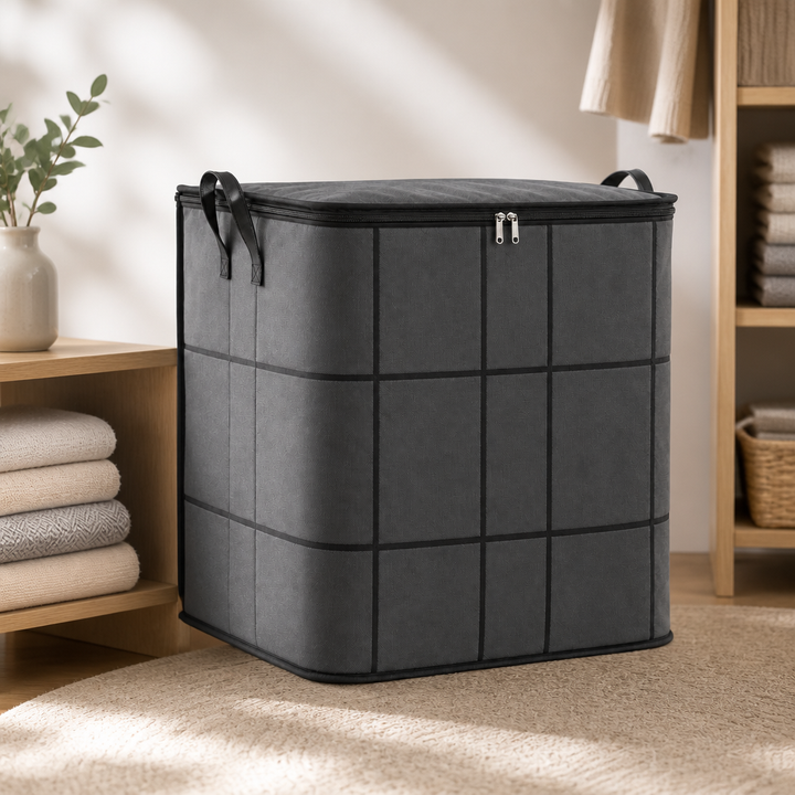 Stashly – Torba do przechowywania kołder z materiału non-woven z zamkiem błyskawicznym