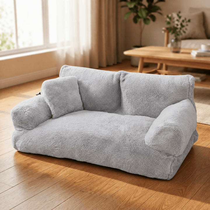 Pawluna – Pluszowa Sofa dla Zwierząt z Praniem w Pralce