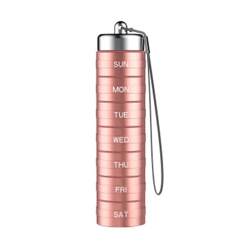 Pillvault – Wodoodporny 7-dniowy aluminiowy organizer na leki