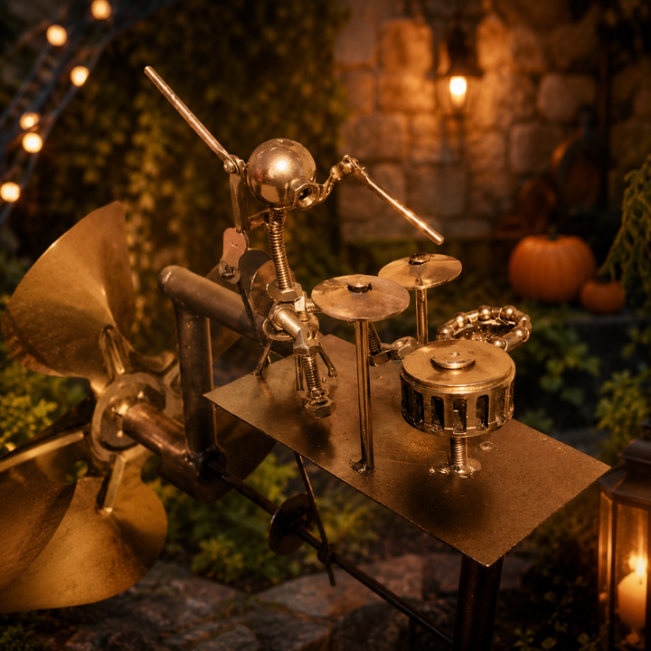 Windplayer – Metalowy Perkusista do Ogrodu