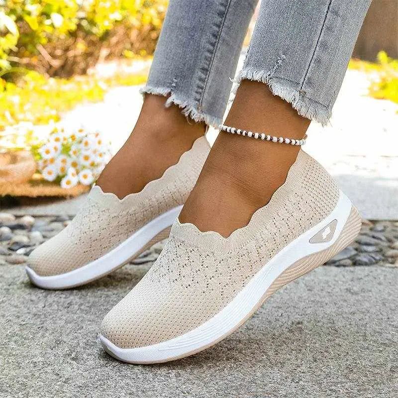 Wavella – Lekkie Buty Slip-On do Chodzenia dla Kobiet
