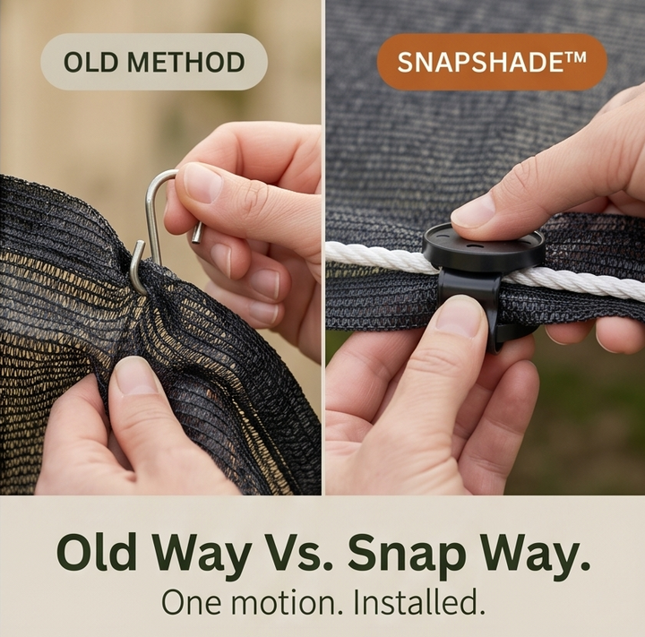 SnapShade – Klipsy do siatki cieniującej o dużej wytrzymałości