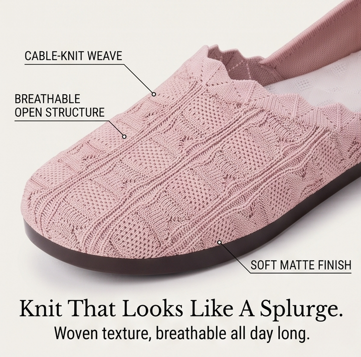 Soflyn – Przewiewne Woven Slip-On Flats