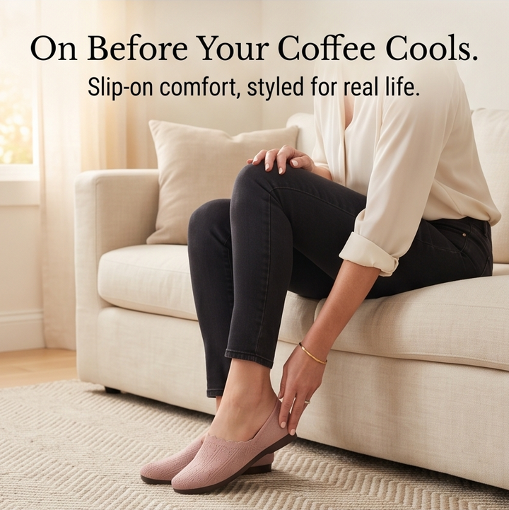 Soflyn – Przewiewne Woven Slip-On Flats