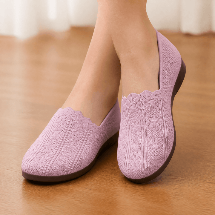 Soflyn – Przewiewne Woven Slip-On Flats
