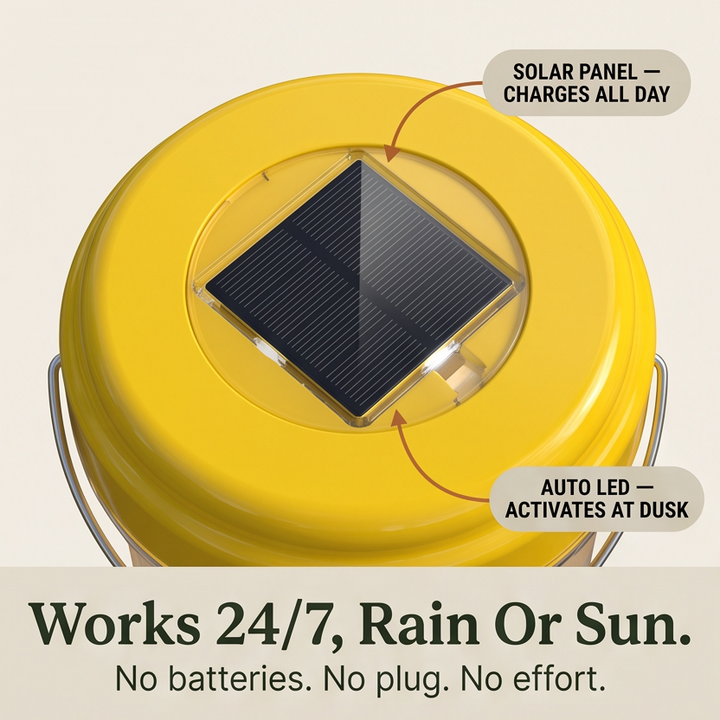 Waspora – Pułapka na osy solarna z LED (2-pak)