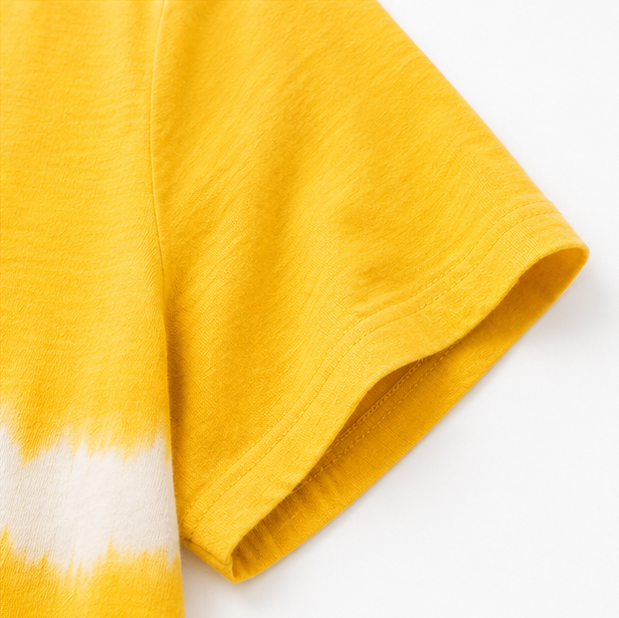 Solavia – Sukienka Shift w stylu Tie Dye, dekolt w serek, krótki rękaw, lato