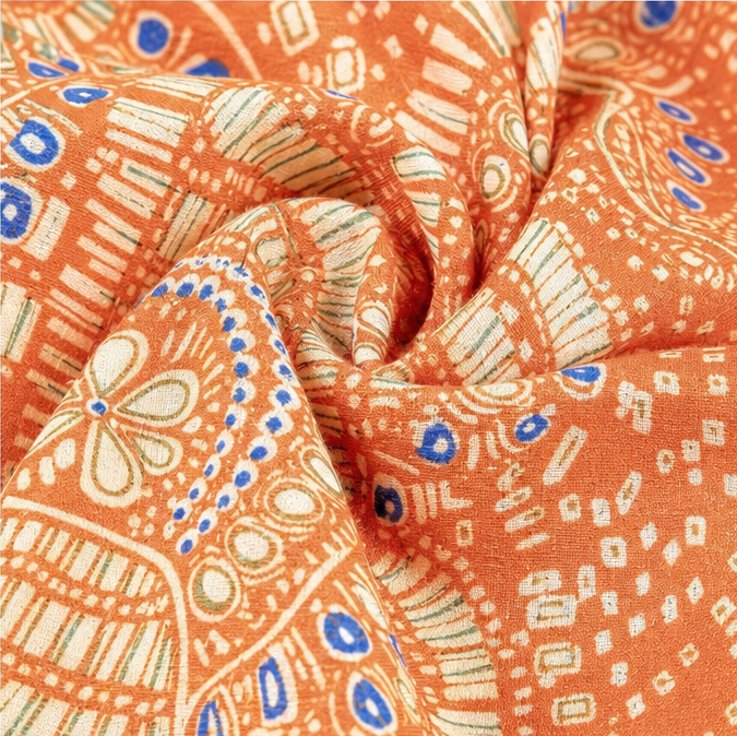 Solvana – Boho Top z Dekoltem w Serek i Rękawami Dolman dla Kobiet, Luźna Letnia Bluzka w Kwiaty