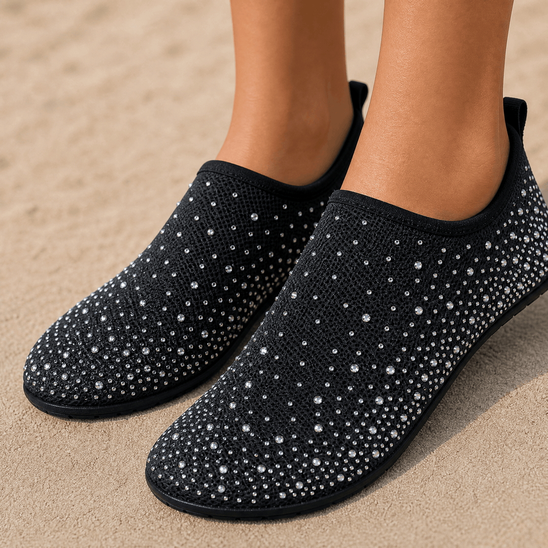 Sparkella – Kryształowe Buty Wodne Slip-On