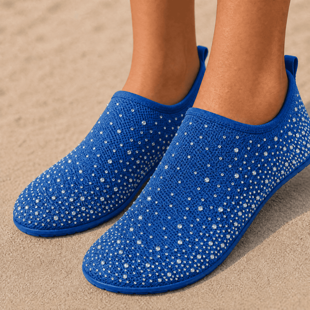 Sparkella – Kryształowe Buty Wodne Slip-On