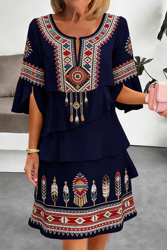 Wanderveil – Maxi Sukienka Boho w Warstwy