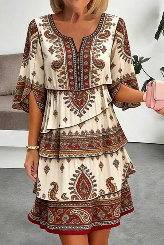 Wanderveil – Maxi Sukienka Boho w Warstwy
