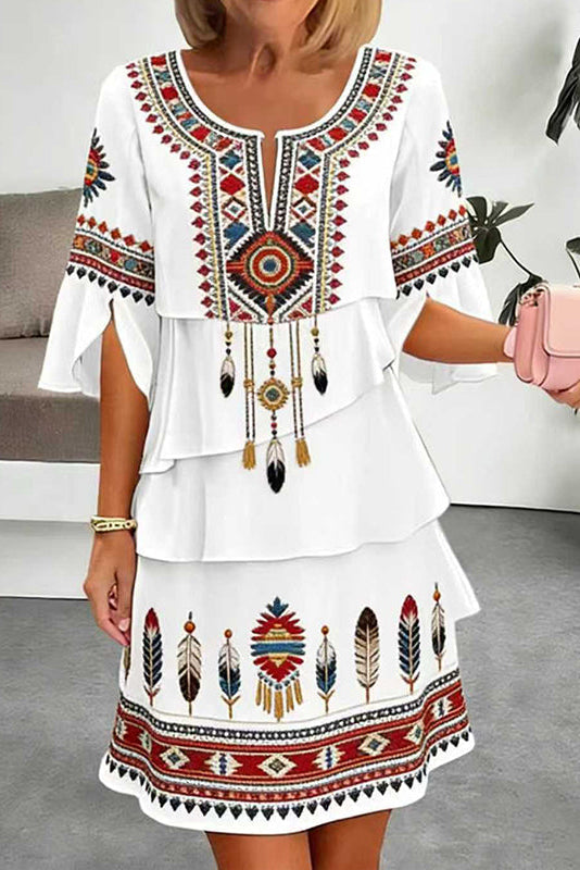 Wanderveil – Maxi Sukienka Boho w Warstwy