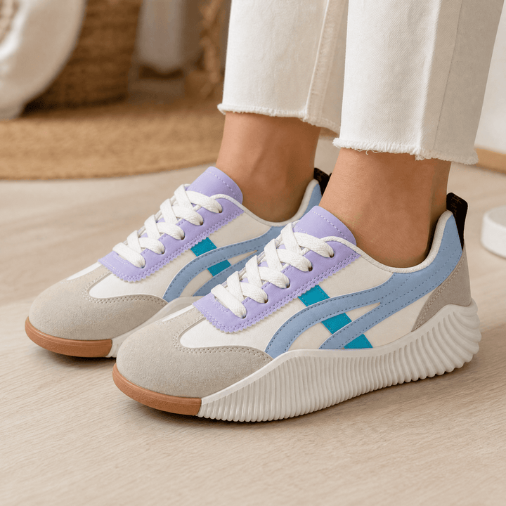 Stradia - Damskie Retro Sneakersy na Platformie dla Całodniowego Komfortu