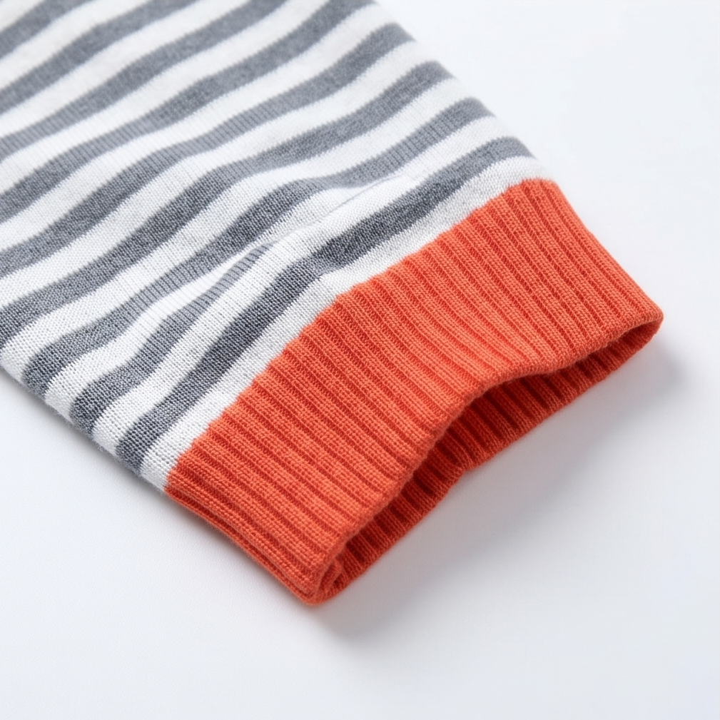 Tivana – Miękki Sweter w Paski z Długim Rękawem