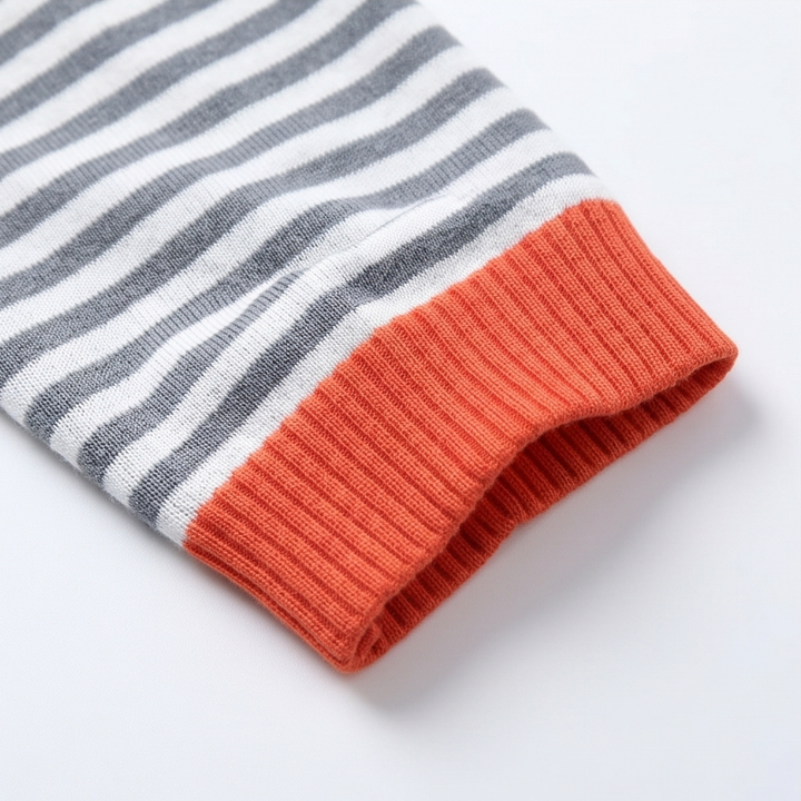 Tivana – Miękki Sweter w Paski z Długim Rękawem