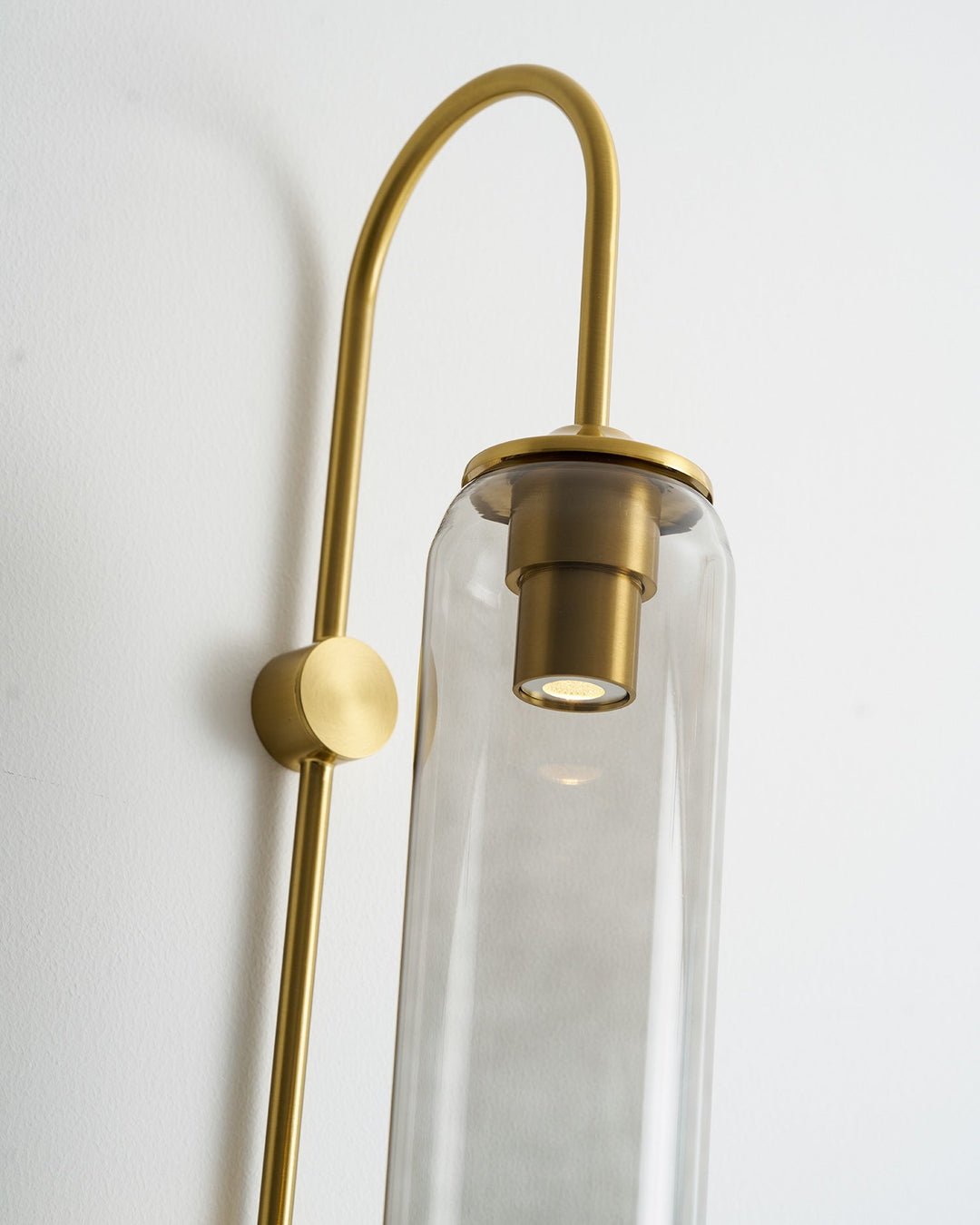 Nowoczesna Szklana Lampa Ścienna z wtyczką