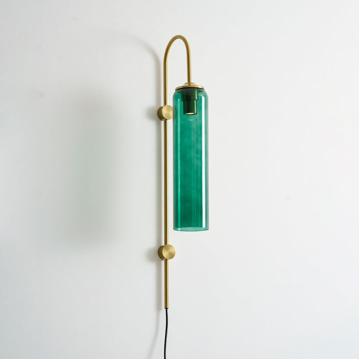 Nowoczesna Szklana Lampa Ścienna z wtyczką