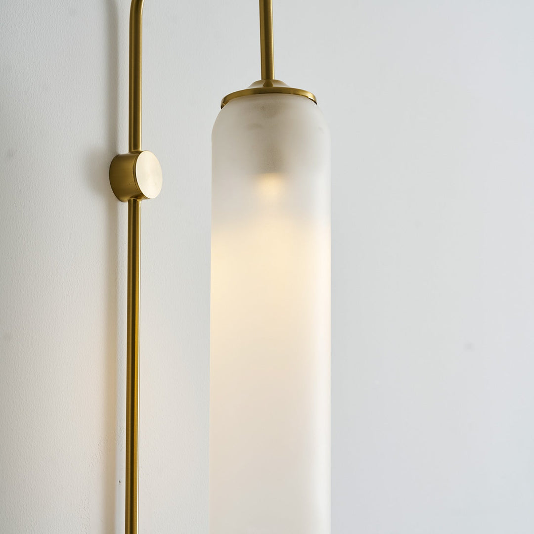 Nowoczesna Szklana Lampa Ścienna z wtyczką