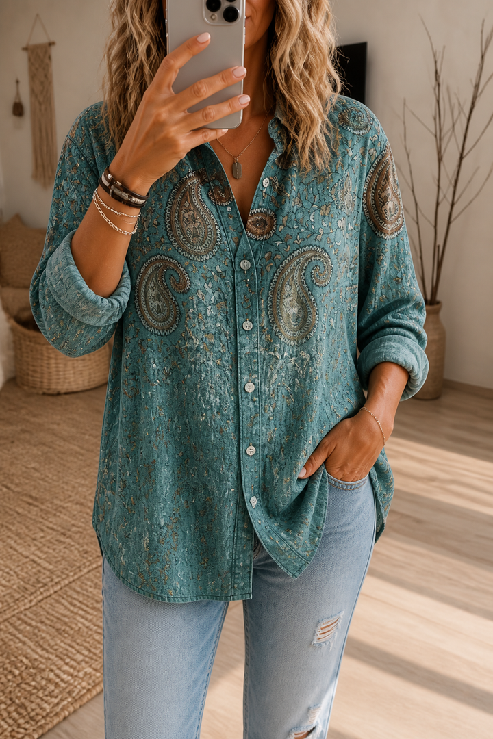 Wearbella – Koszula z nadrukiem w stylu vintage