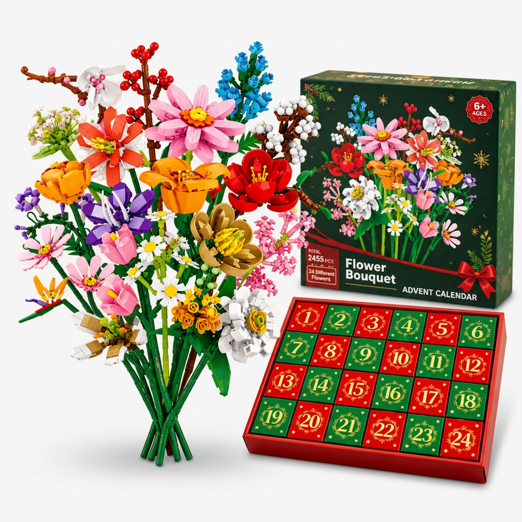 Advent Bloom – 24-dniowy kalendarz adwentowy z kwiatami do budowania